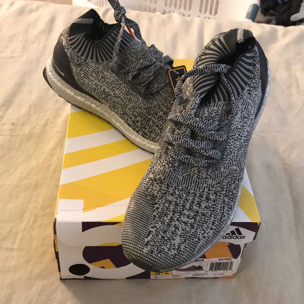 Triple Gray Uncaged Adidas Ultra Boost MENS Sz 10
